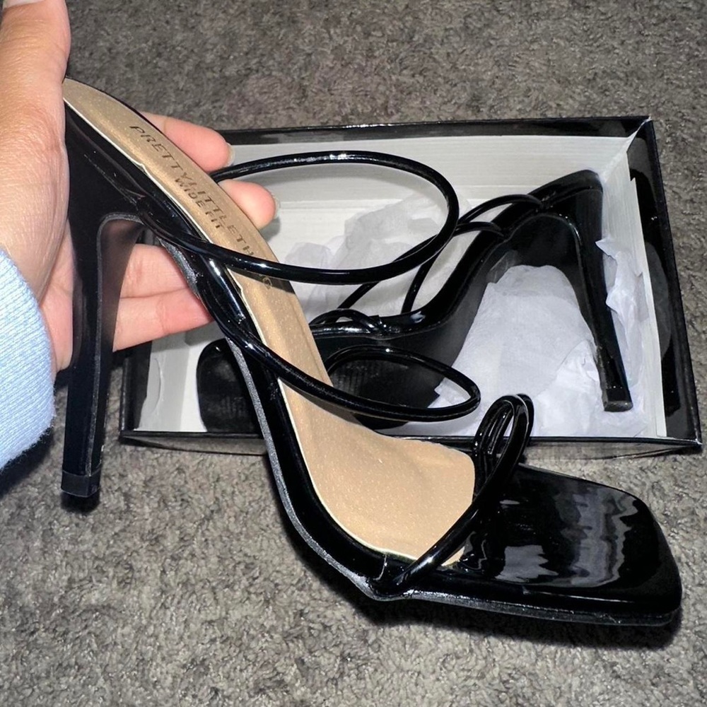 PLT black mule heel